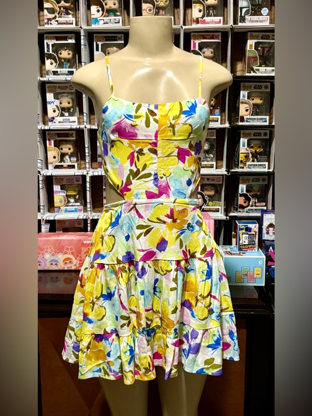 Floral Multicolor Sleeveless Dress